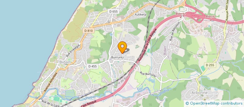 localisation de l'entreprise MADAME VALENTINE MONCLA  ANGLET