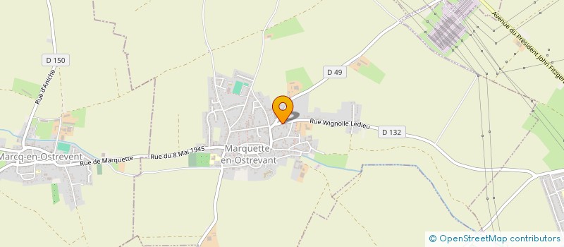 localisation de l'entreprise MADAME VALENTINE MORET  MARQUETTE-EN-OSTREVANT