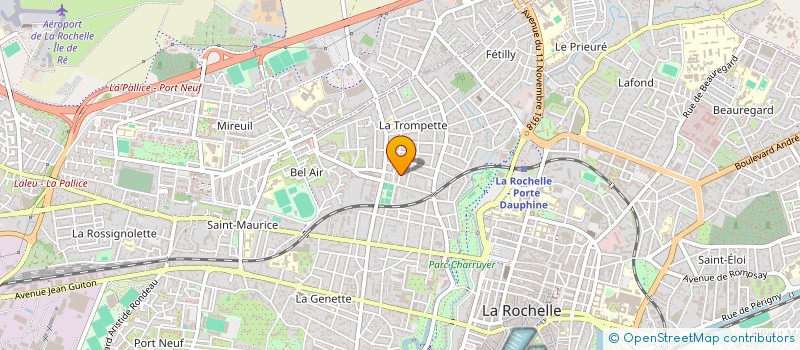 localisation de l'entreprise MADAME VALENTINE MORIZOT  LA ROCHELLE