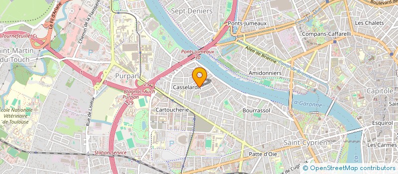 localisation de l'entreprise MADAME VALENTINE MOUILHERAT à TOULOUSE
