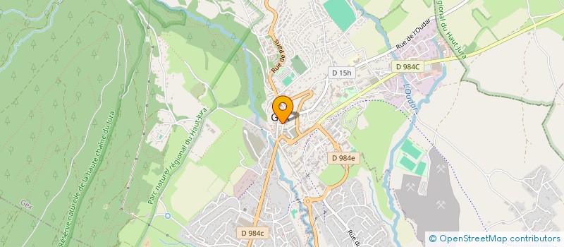 localisation de l'entreprise MADAME VALENTINE MOUTON  GEX