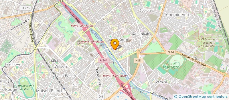 localisation de l'entreprise MADAME VALENTINE OUDART  REIMS