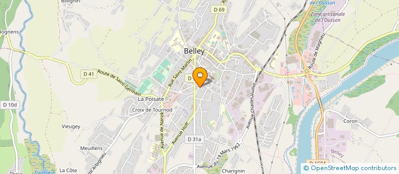 localisation de l'entreprise MADAME VALENTINE PENAUD  BELLEY