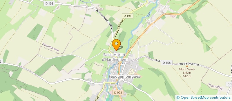 localisation de l'entreprise MADAME VALENTINE PLATTEEUW  SAINT-MARTIN-D'HARDINGHEM