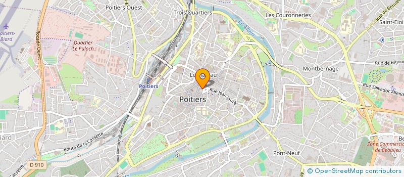 localisation de l'entreprise MADAME VALENTINE POUPEAU à POITIERS