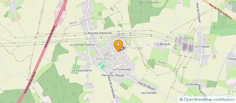 localisation de l'entreprise MADAME VALENTINE RACHEZ  ATTICHES