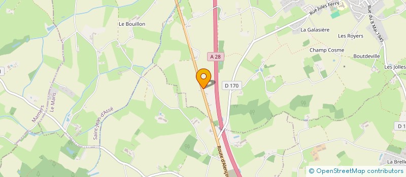 localisation de l'entreprise MADAME VALENTINE ROMME  SAINTE-JAMME-SUR-SARTHE