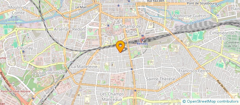 localisation de l'entreprise MADAME VALENTINE ROUSSEL  RENNES