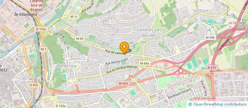 localisation de l'entreprise MADAME VALENTINE TAGU  METZ