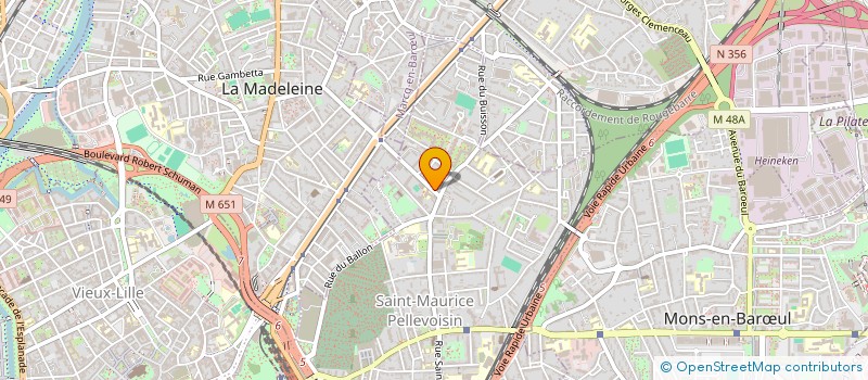 localisation de l'entreprise MADAME VALENTINE TOULEMONDE à LILLE