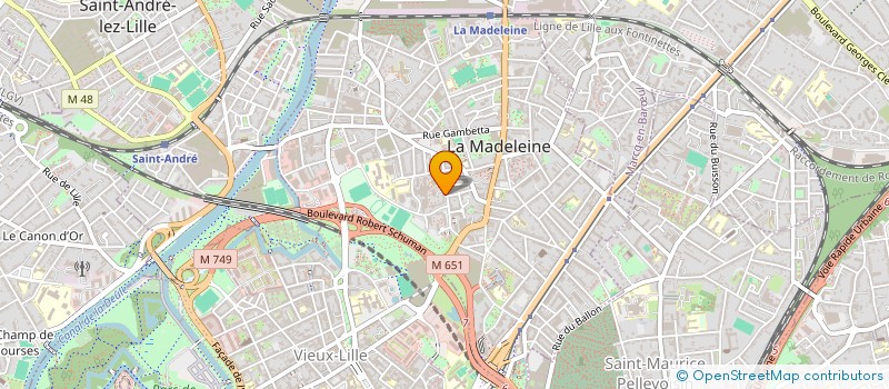 localisation de l'entreprise MADAME VALENTINE VANDENHOEKE à LA MADELEINE