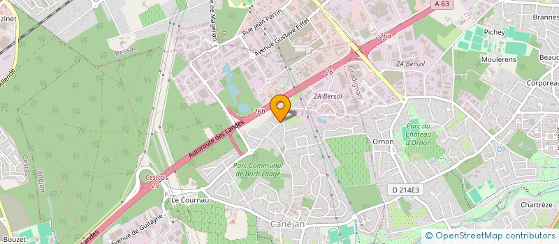 localisation de l'entreprise MADAME VALENTINE VERNET  CANEJAN