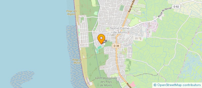 localisation de l'entreprise MADAME VALENTINE VREL  NOTRE-DAME-DE-MONTS