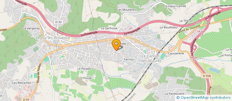 localisation de l'entreprise MADAME VALENTINE WNECZAK  LE LUC