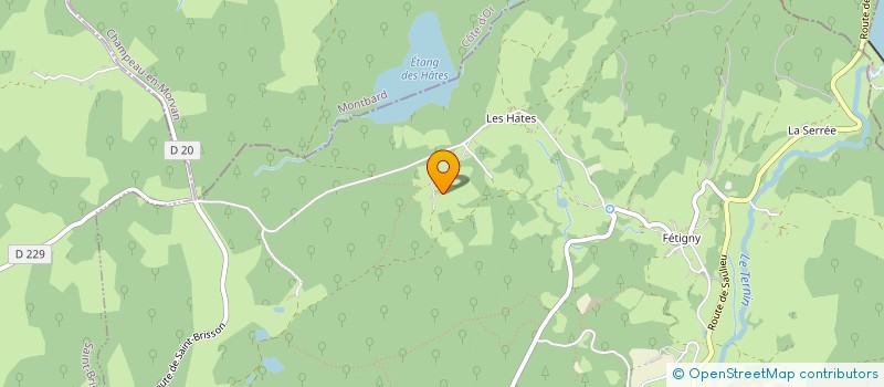 localisation de l'entreprise MADAME VALENTINE WUILLEMIN  ALLIGNY-EN-MORVAN