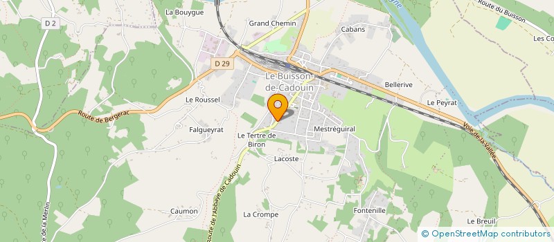 localisation de l'entreprise MADAME VALERIA BACCIGALUPI  LE BUISSON-DE-CADOUIN