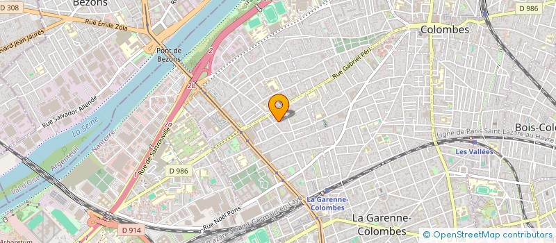 localisation de l'entreprise MADAME VALERIA BONACINI à COLOMBES