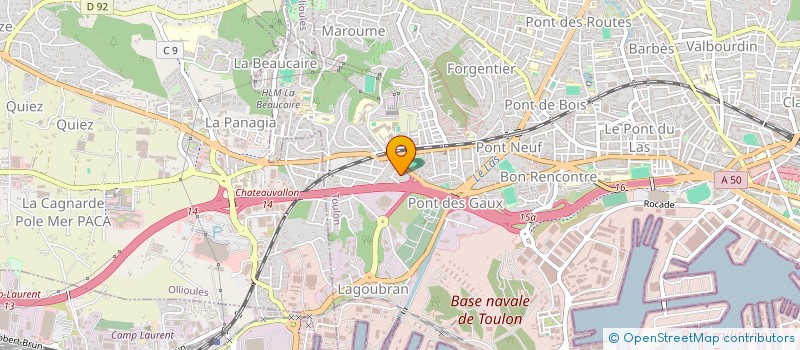 localisation de l'entreprise MADAME VALERIA BURDIZZO  TOULON