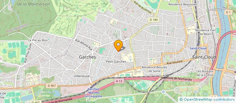 localisation de l'entreprise MADAME VALERIANE CARIOU à GARCHES