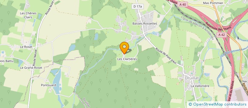 localisation de l'entreprise MADAME VALERIANE DUROZIER  DRUILLAT