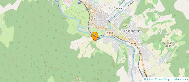 localisation de l'entreprise MADAME VALERIANE GRAMONTAIN  DIE