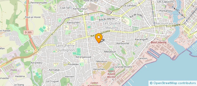 localisation de l'entreprise MADAME VALERIANE HIDDEN à BREST