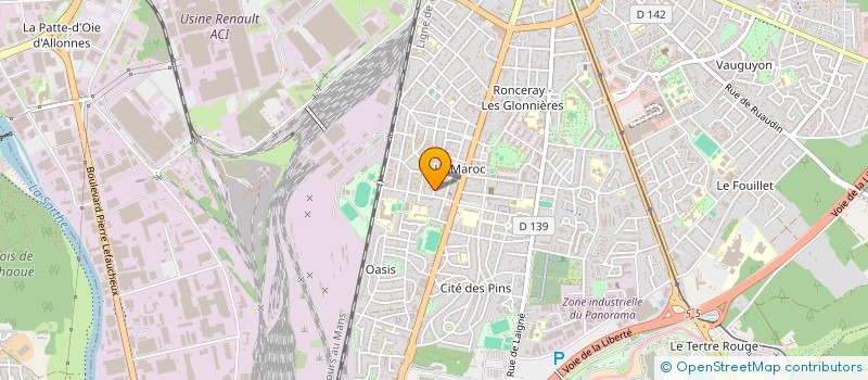 localisation de l'entreprise MADAME VALERIANE POIRIER  LE MANS