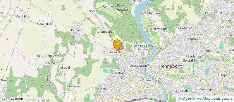 localisation de l'entreprise MADAME VALERIANE RIVALAIN à HENNEBONT