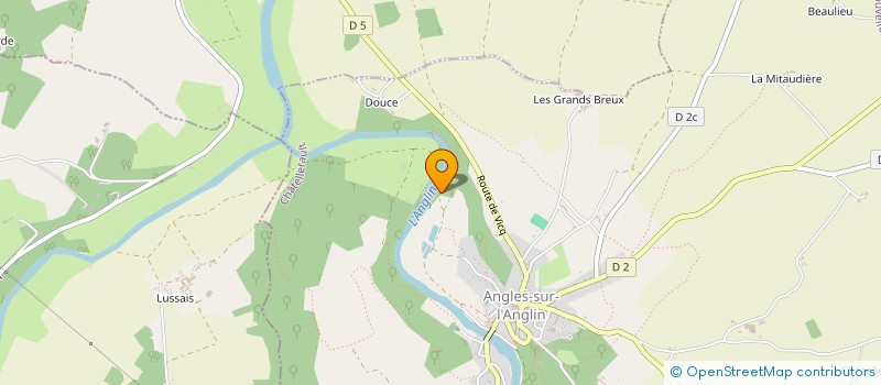 localisation de l'entreprise MADAME VALERIANE VAN DER NOORDAA à ANGLES-SUR-L'ANGLIN