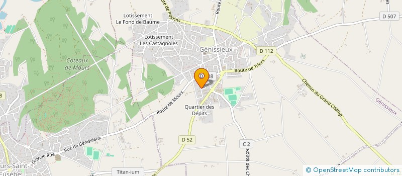 localisation de l'entreprise MADAME VALERIE ABATZIAN  GENISSIEUX