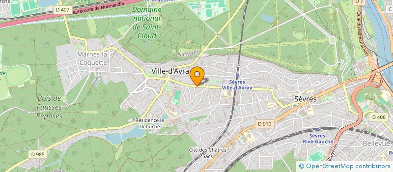 localisation de l'entreprise MADAME VALERIE ABERGEL  VILLE-D'AVRAY