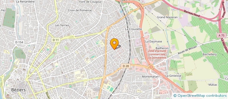 localisation de l'entreprise MADAME VALERIE ACQUEBERGE à BEZIERS