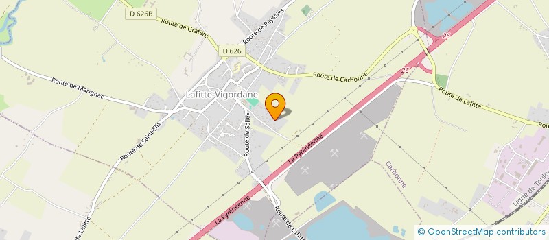 localisation de l'entreprise MADAME VALERIE AERTS  LAFITTE-VIGORDANE