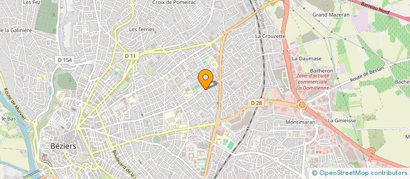 localisation de l'entreprise MADAME VALERIE ALBARET à BEZIERS