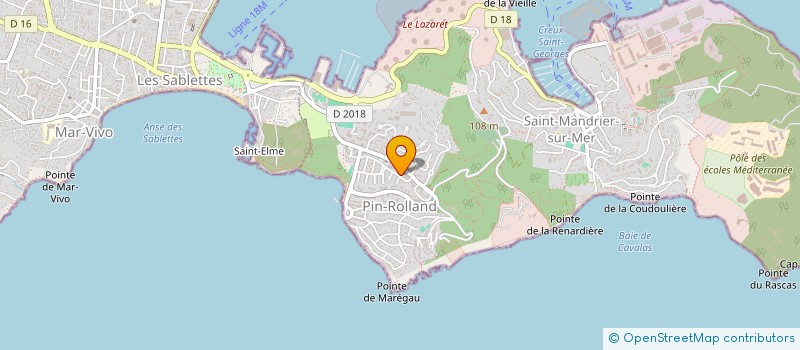 localisation de l'entreprise MADAME VALERIE ALFONSO  SAINT-MANDRIER-SUR-MER