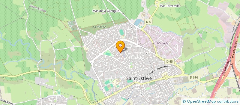 localisation de l'entreprise MADAME VALERIE ALLAIS à SAINT-ESTEVE