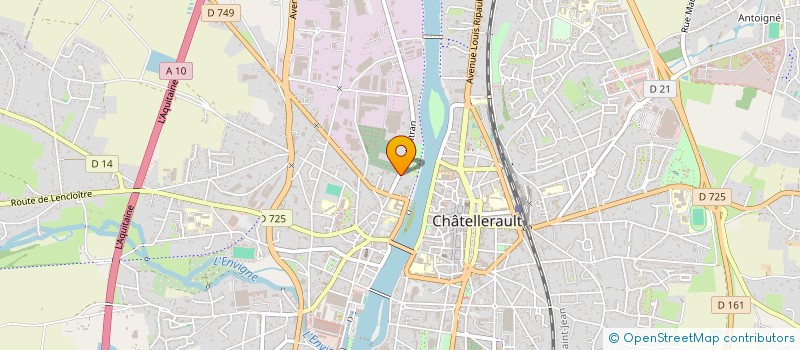 localisation de l'entreprise MADAME VALERIE AMILCAR  CHATELLERAULT