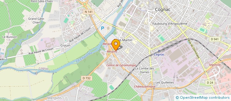 localisation de l'entreprise MADAME VALERIE ANDREE LEONT ALLANIC à COGNAC