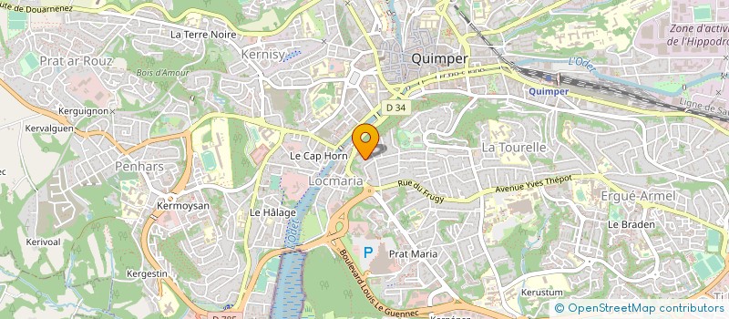 localisation de l'entreprise MADAME VALERIE ANDRO  QUIMPER