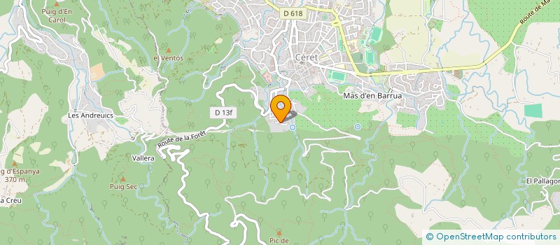 localisation de l'entreprise MADAME VALERIE ANGERS  CERET