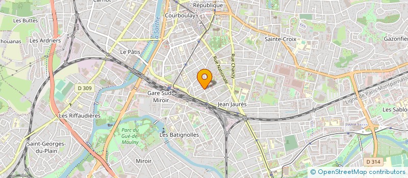 localisation de l'entreprise MADAME VALERIE-ANNE DESLANDRES  LE MANS