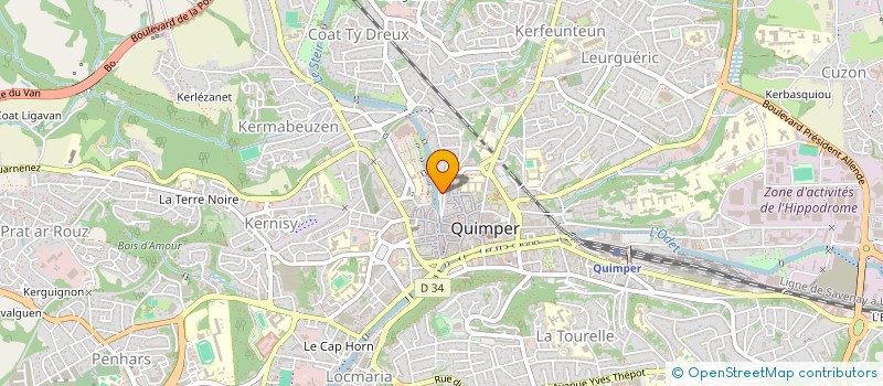 localisation de l'entreprise MADAME VALERIE ANNE REGENT à QUIMPER