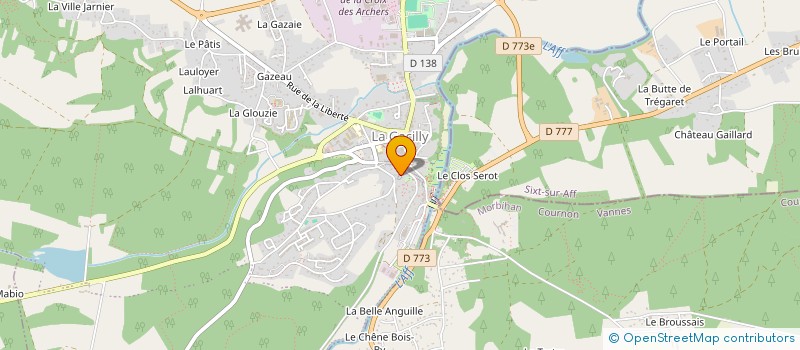 localisation de l'entreprise MADAME VALERIE ANTOINE à LA GACILLY