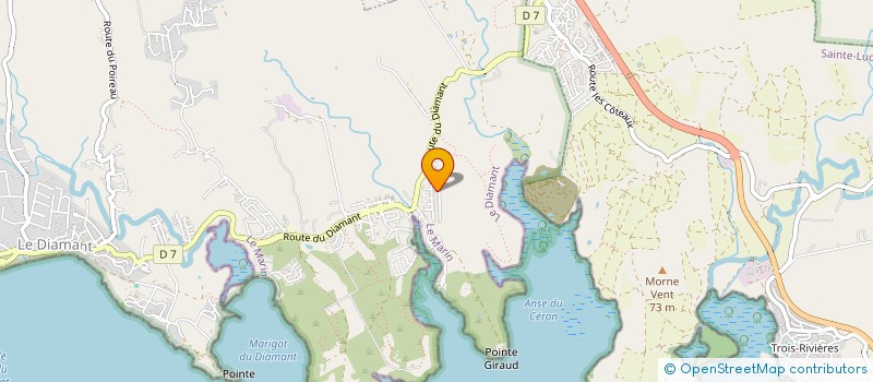 localisation de l'entreprise MADAME VALERIE ANTOINE  LE DIAMANT