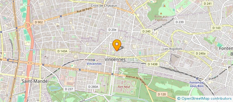 localisation de l'entreprise MADAME VALERIE ANTON à VINCENNES