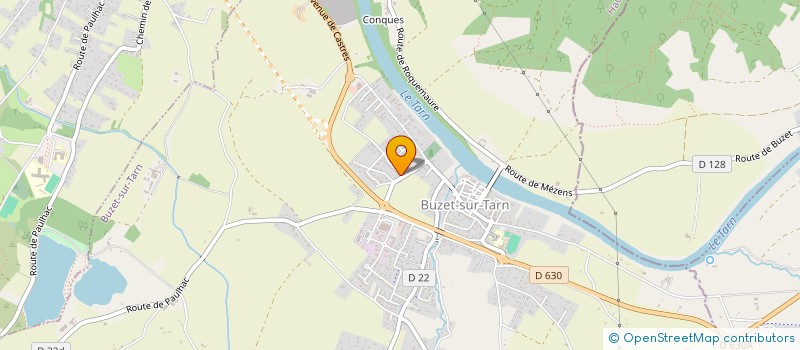 localisation de l'entreprise MADAME VALERIE ARAGONES  BUZET-SUR-TARN