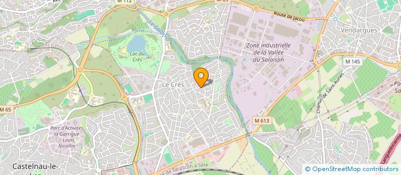 localisation de l'entreprise MADAME VALERIE ARNAUD  LE CRES