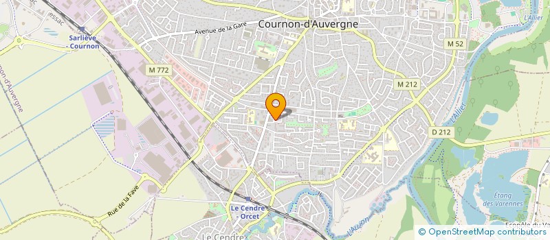 localisation de l'entreprise MADAME VALERIE ARNAUD à COURNON-D'AUVERGNE