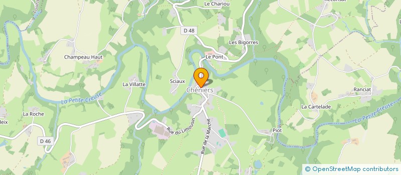 localisation de l'entreprise MADAME VALERIE ARONDEAU à CHENIERS