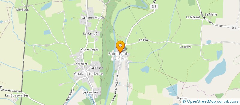 localisation de l'entreprise MADAME VALERIE ARQUILLERE  SAINT-PAUL-D'UZORE